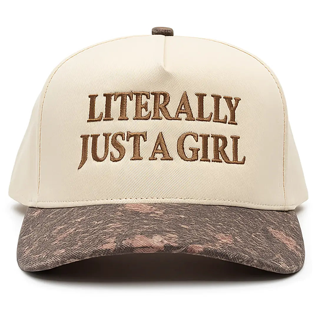 Literally Just A Girl Camo Trucker Hat