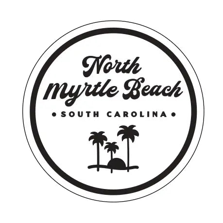 North Myrtle Beach South Carolina Leather Coaster