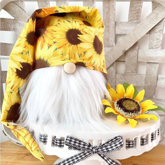 Slouchy Hat Sunflower Fields Gnome