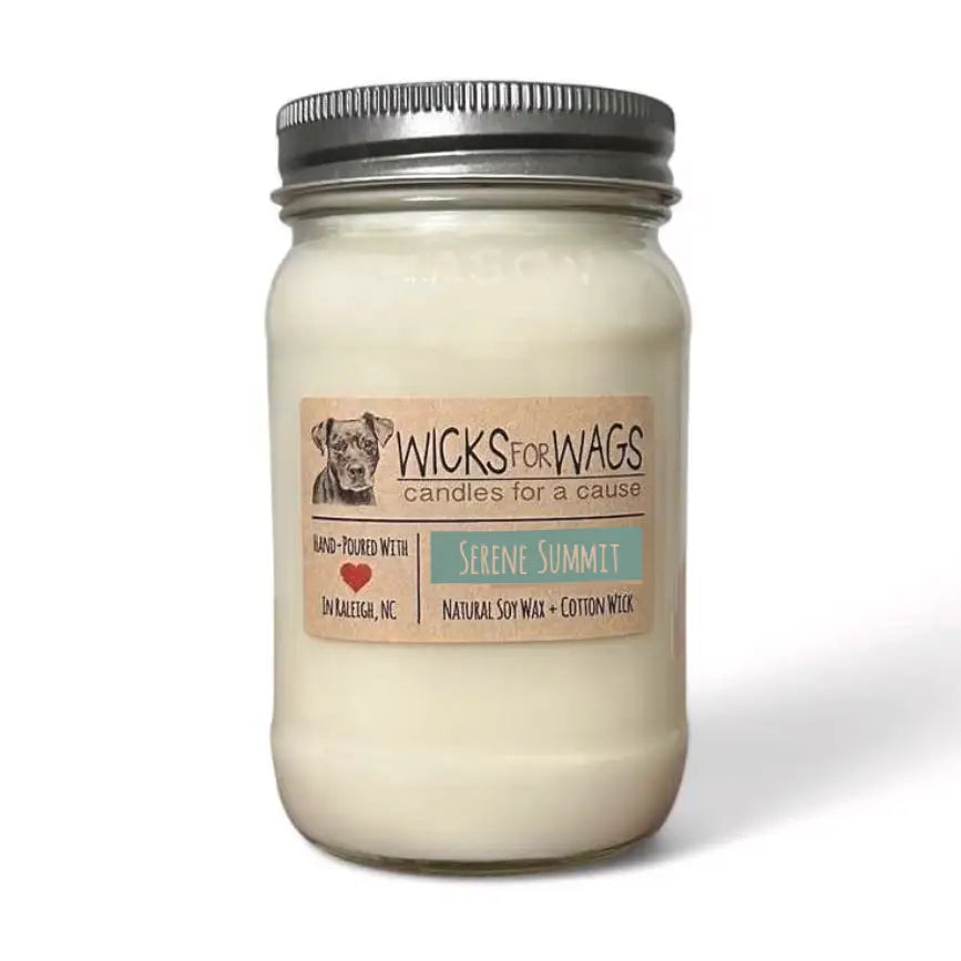 Wicks for Wags - Candles For A Cause - Large Mason Jar