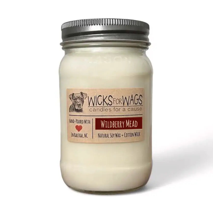 Wicks for Wags - Candles For A Cause - Large Mason Jar