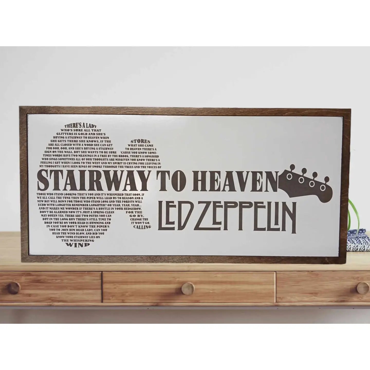 Led Zeppelin Stairway to Heaven Lyrics Sign