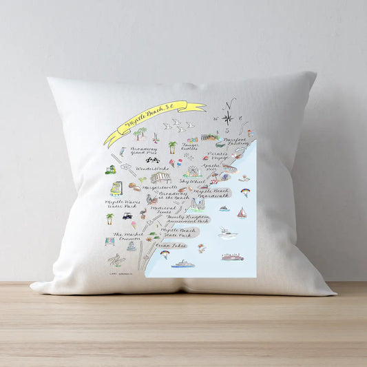 Myrtle Beach, SC Pillow