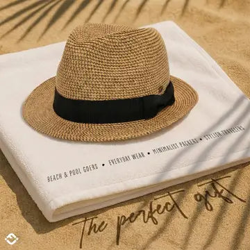 Fedora Brown/Natural with Black Band