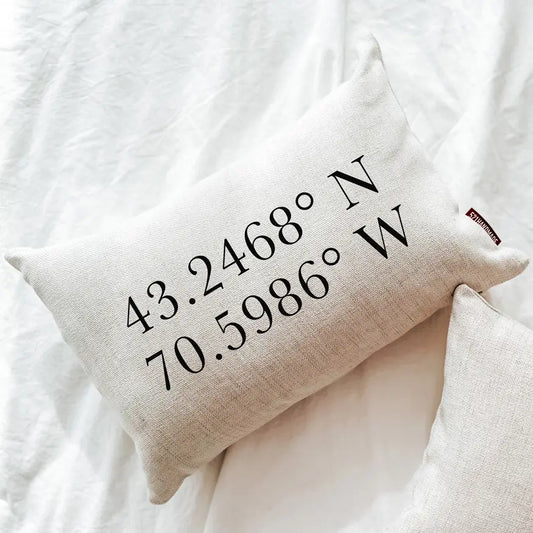 Custom Coordinates Pillow