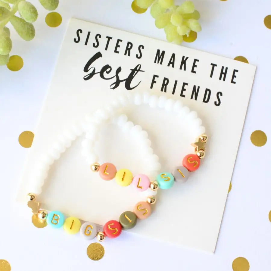 Big Sis Lil Sis Matching Bracelet Set