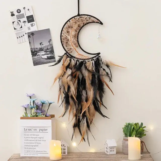 Moon Feather Tree of Life Dreamcatcher