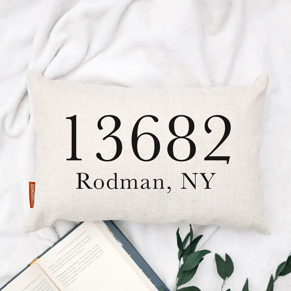 Custom Zip Code Pillow
