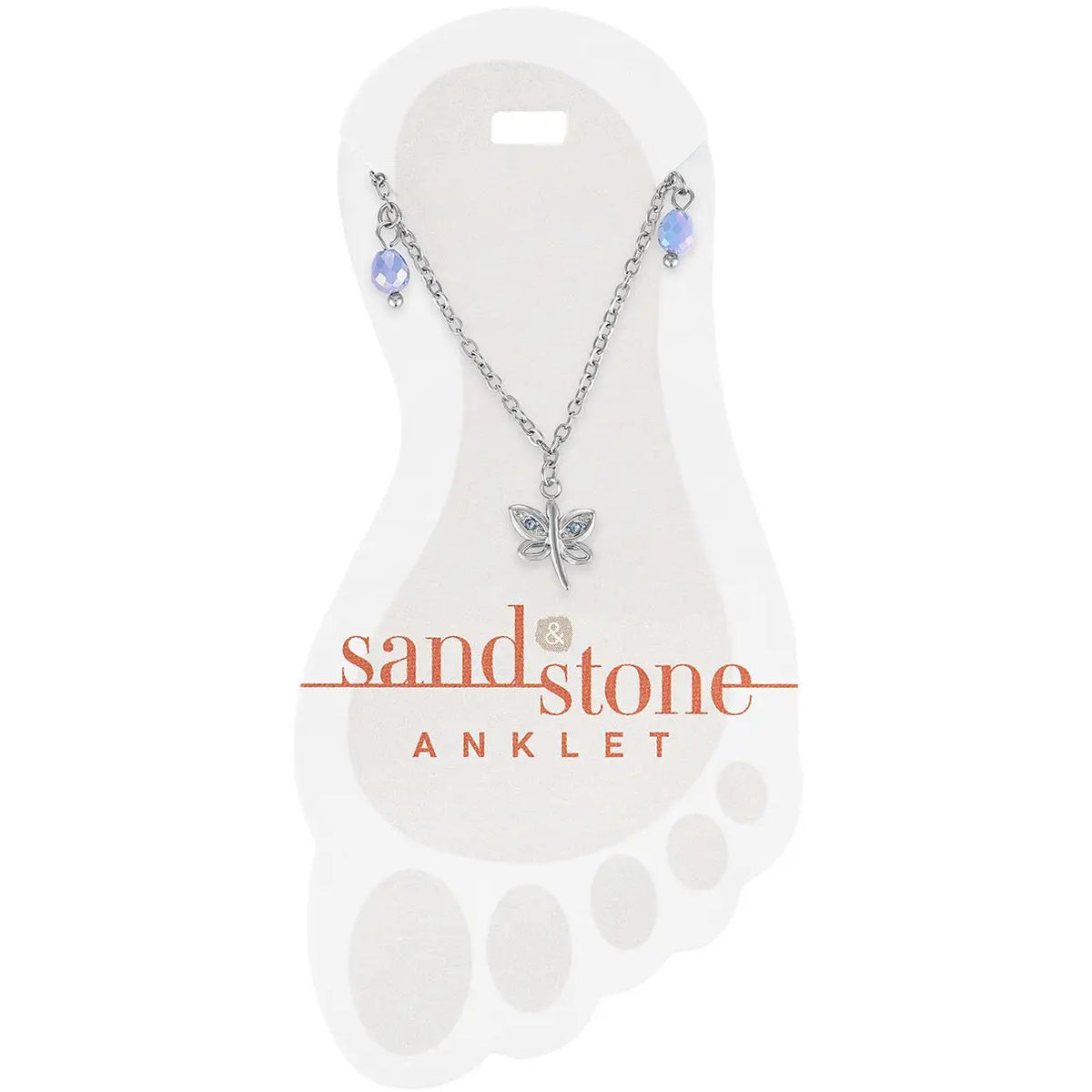 Sand & Stone Anklets (Silver)