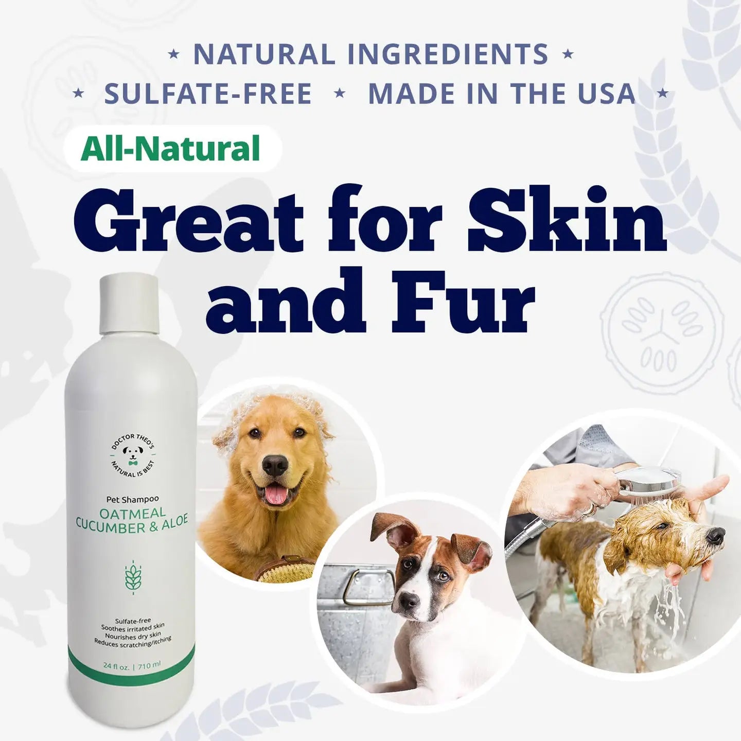 Dr. Theo's Dog Shampoo, 16oz