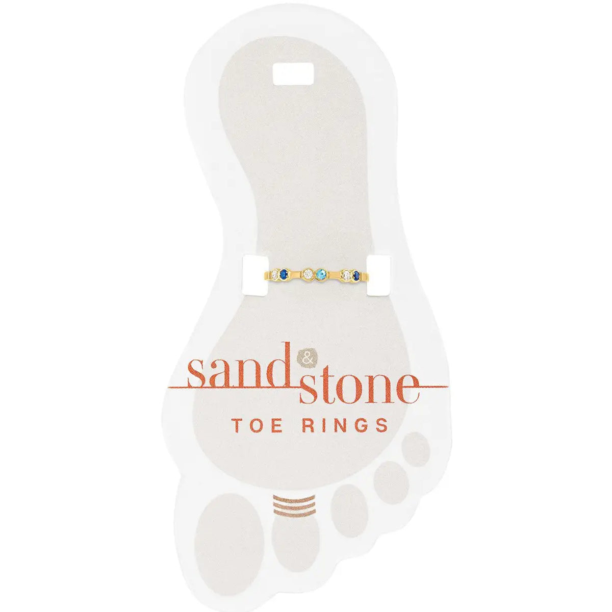 Sand & Stone Toe Rings (Gold)