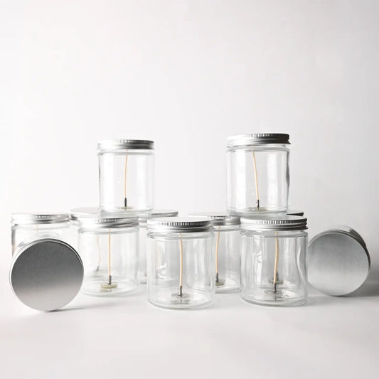 Candle Bar - 5.5 oz Glass Wicked Jar with Lid