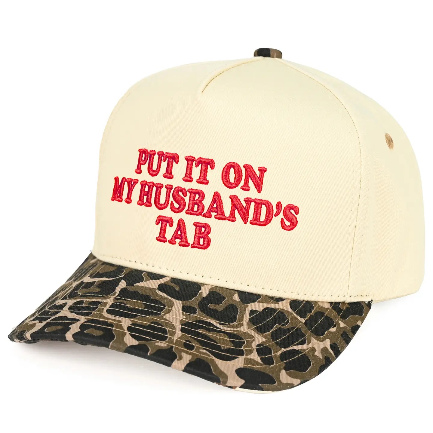 Put It On My Husband's Tab Trucker Hat