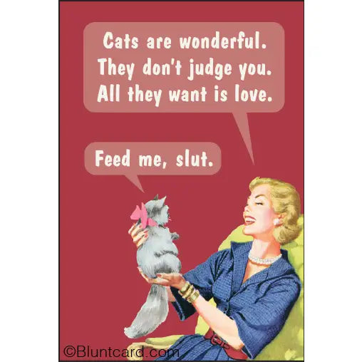 Cats Are Wonderful. They Don't Judge You… Magnet