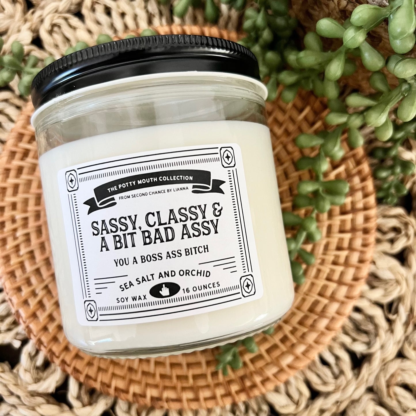 Sassy Classy and a Bit Bad Assy - Potty Mouth Candle