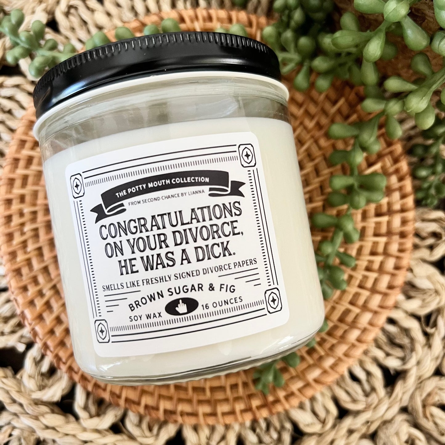 Congrats On Your Divorce He Was A Dick - Potty Mouth Candle