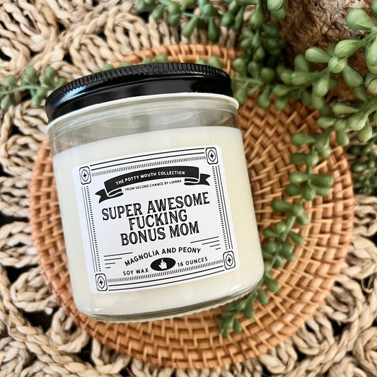 Super Awesome Fucking Bonus Mom - Potty Mouth Candle