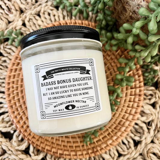 Badass Bonus Daughter - Potty Mouth Candle