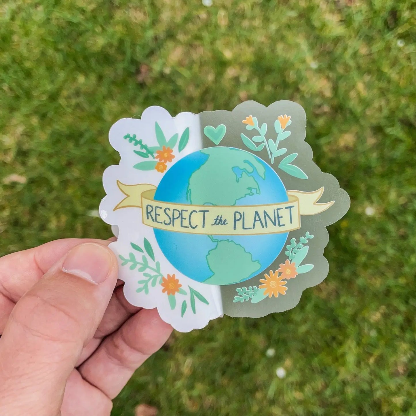 Respect the Planet - Clear Sticker