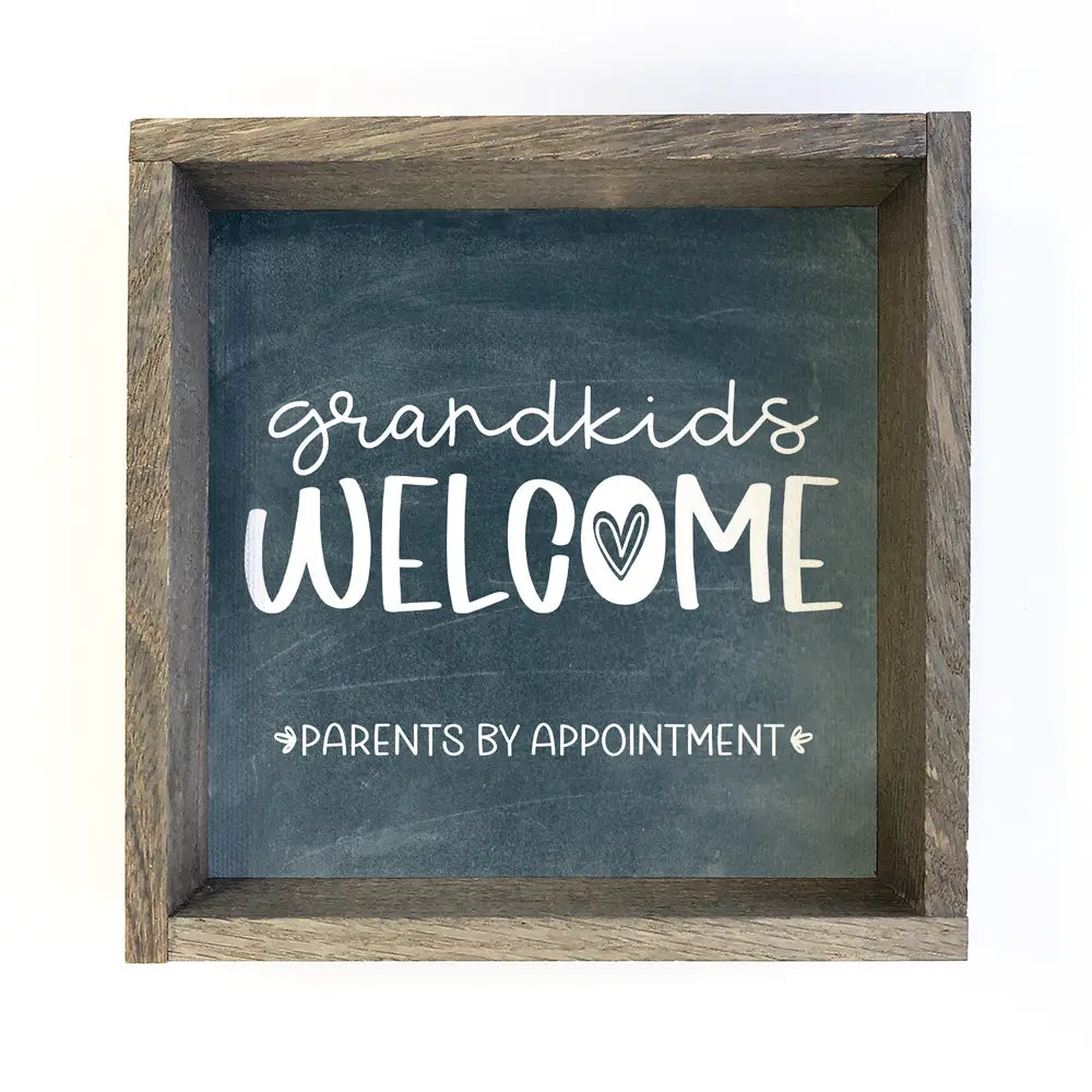 Grandkids Welcome Sign