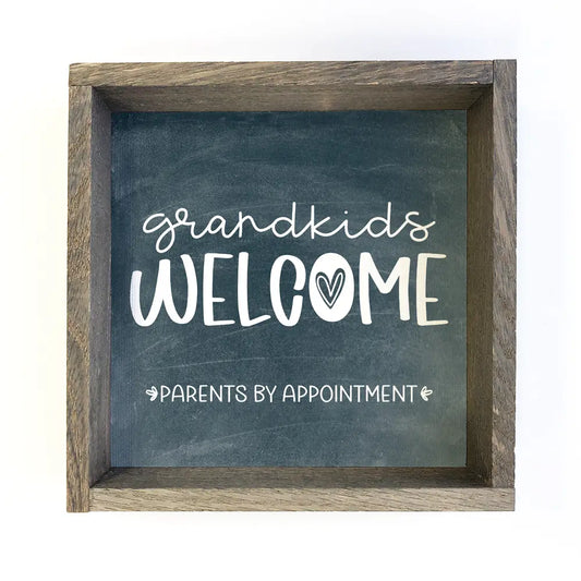 Grandkids Welcome Sign