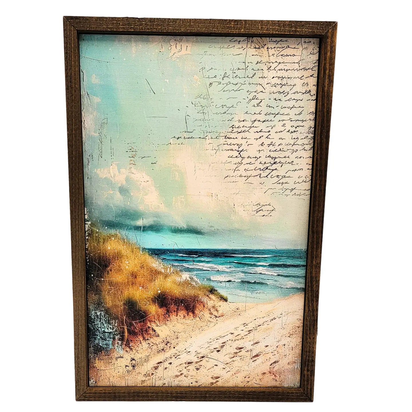 Late Summer Beach Day Watercolor Print