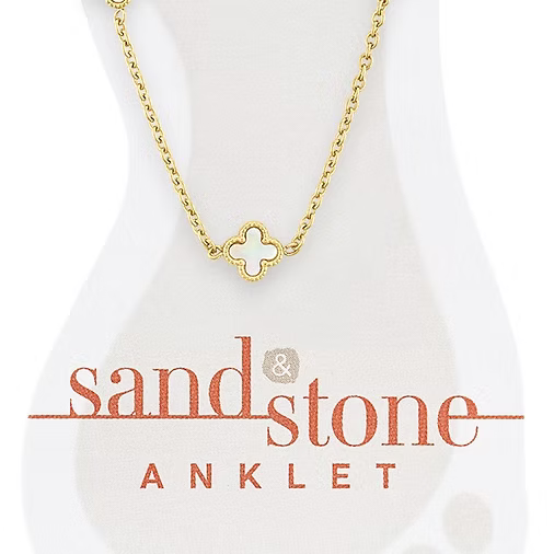 Sand & Stone Anklets (Gold)