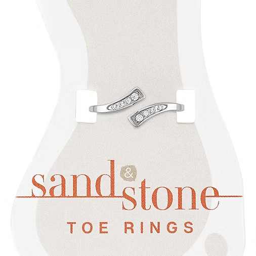 Sand & Stone Toe Rings (Silver)