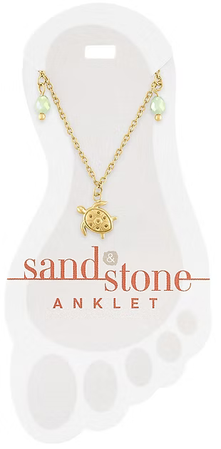 Sand & Stone Anklets (Gold)