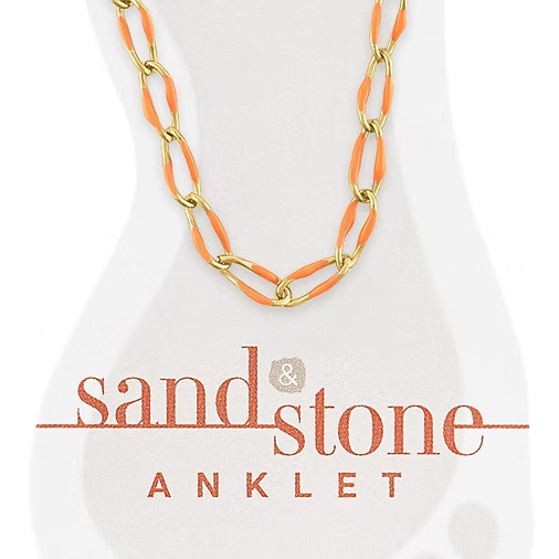 Sand & Stone Anklets (Gold)