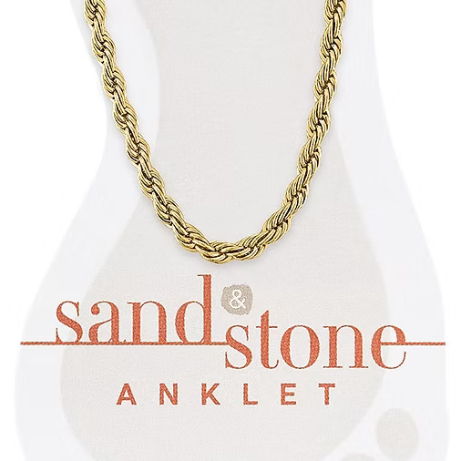 Sand & Stone Anklets (Gold)