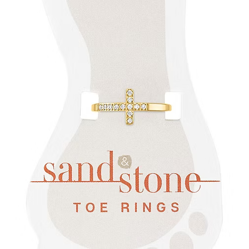 Sand & Stone Toe Rings (Gold)