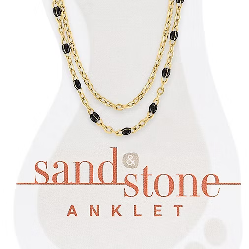 Sand & Stone Anklets (Gold)
