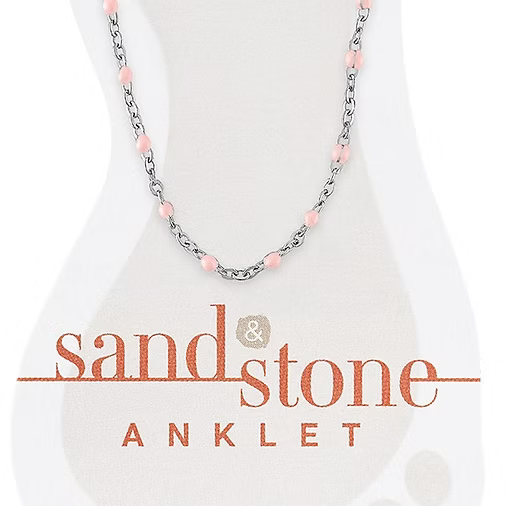 Sand & Stone Anklets (Silver)