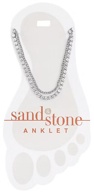Sand & Stone Anklets (Silver)