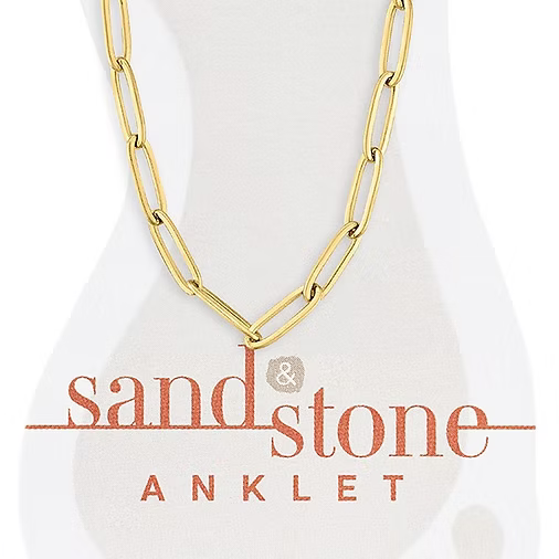 Sand & Stone Anklets (Gold)
