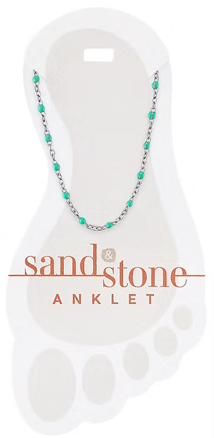 Sand & Stone Anklets (Silver)