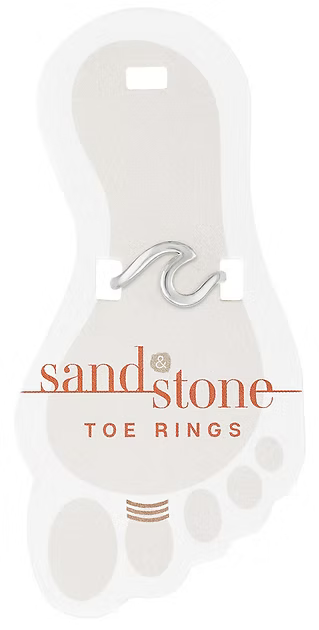Sand & Stone Toe Rings (Silver)