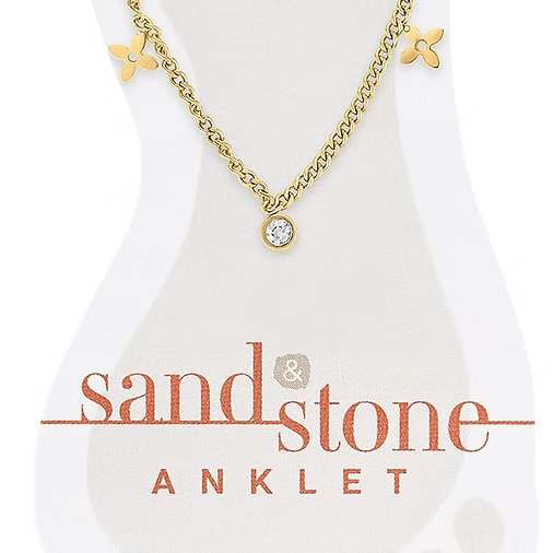 Sand & Stone Anklets (Gold)