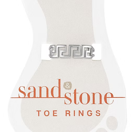 Sand & Stone Toe Rings (Silver)