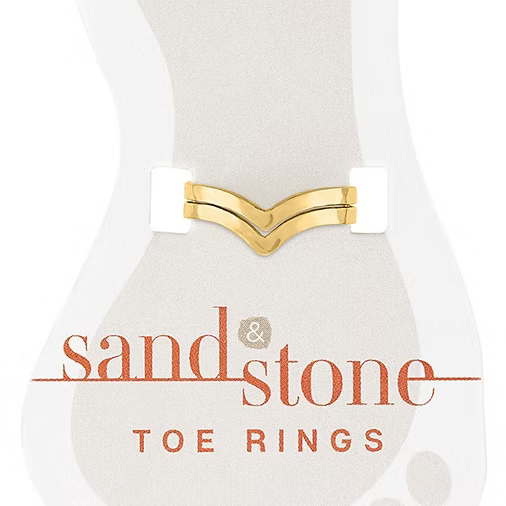 Sand & Stone Toe Rings (Gold)