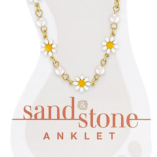 Sand & Stone Anklets (Gold)