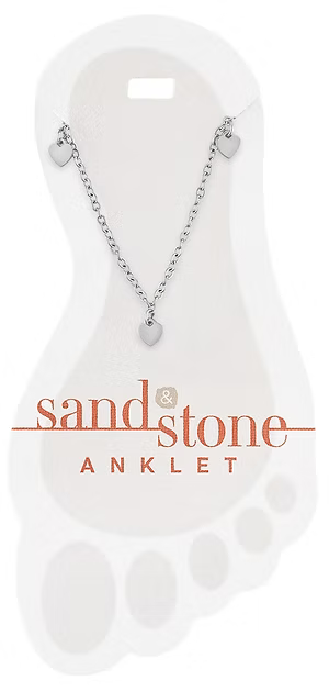 Sand & Stone Anklets (Silver)