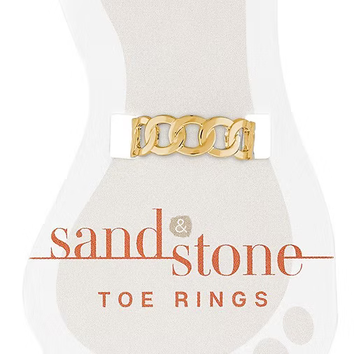 Sand & Stone Toe Rings (Gold)