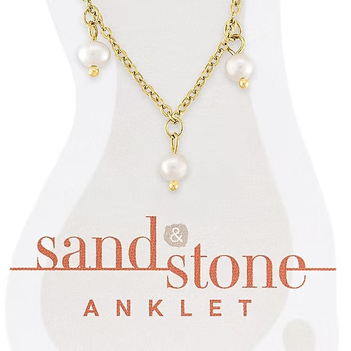 Sand & Stone Anklets (Gold)