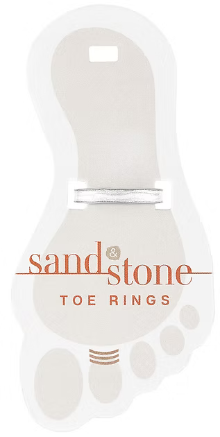 Sand & Stone Toe Rings (Silver)