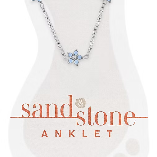 Sand & Stone Anklets (Silver)