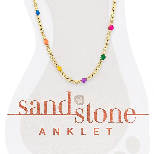 Sand & Stone Anklets (Gold)