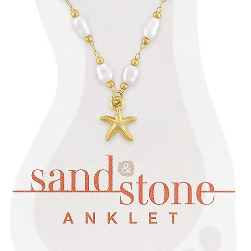 Sand & Stone Anklets (Gold)