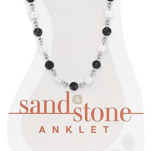Sand & Stone Anklets (Silver)